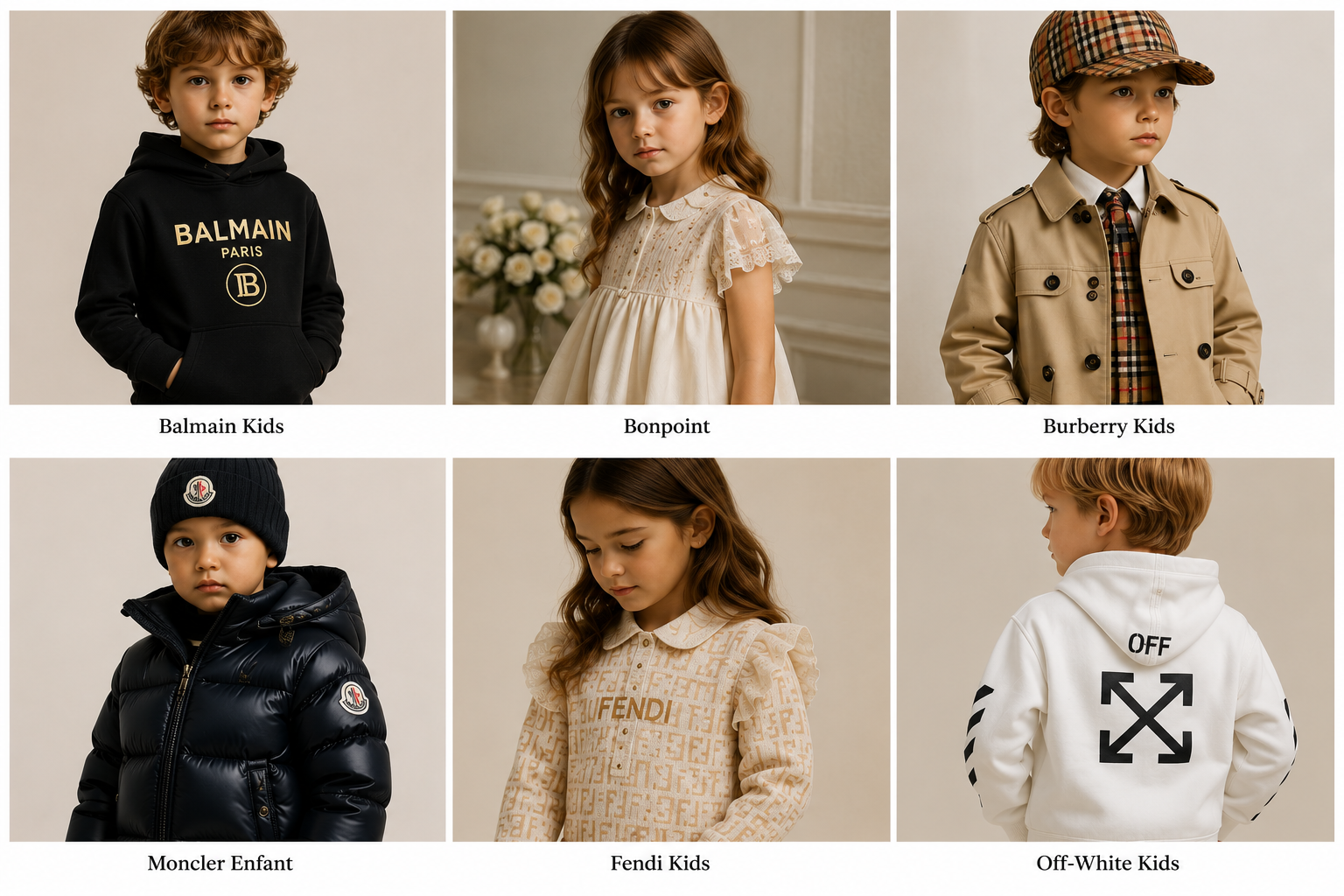 Kids’ Designer Brands on FARFETCH Luxury kids designer brands on FARFETCH including Balmain Kids, Burberry Kids, Moncler Enfant and Off-White Kids